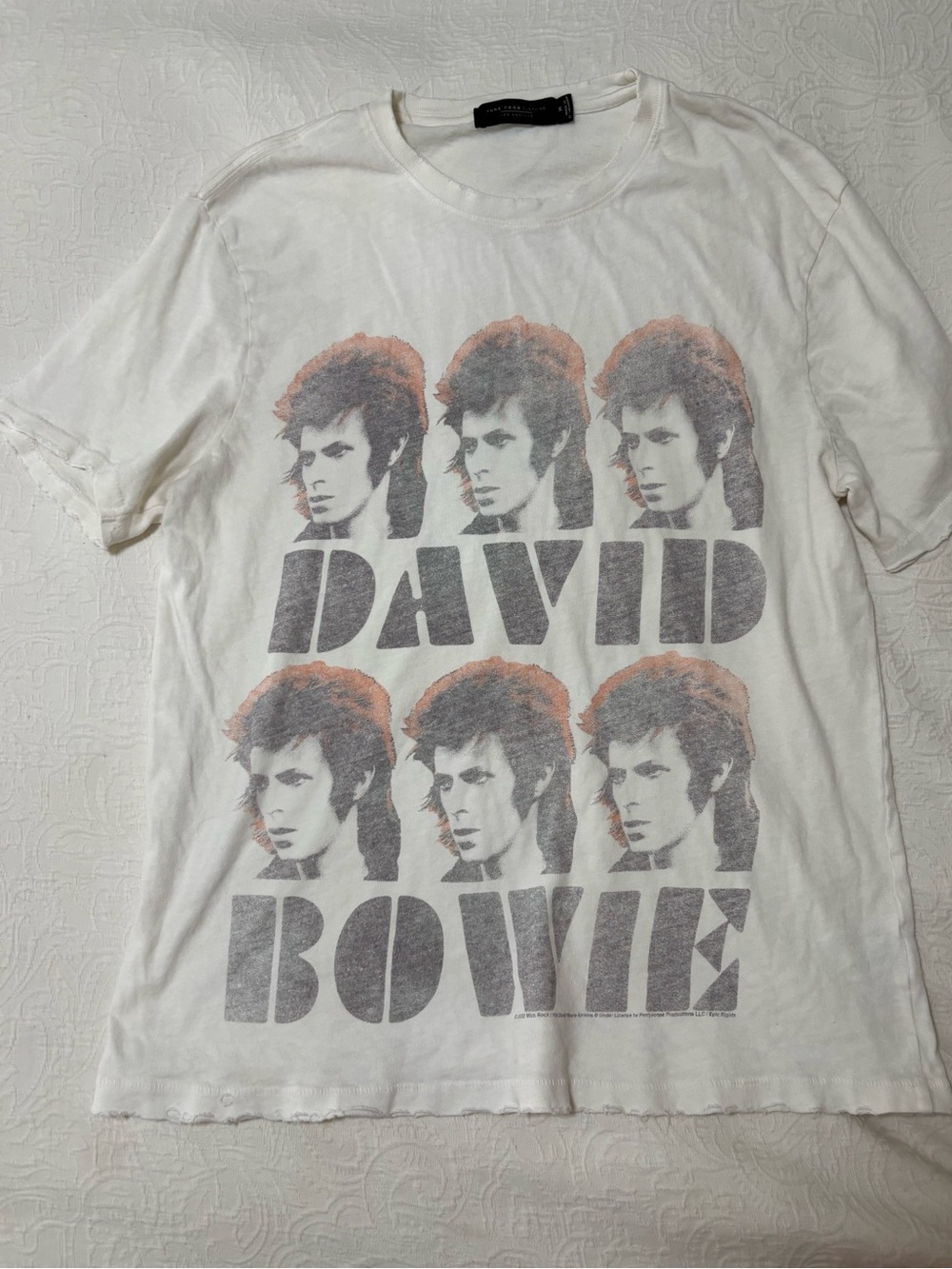 Junk Food Clothing David Bowie Distressed Vintage Graphic Tee M